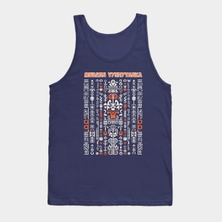 Ukrainian Modern Embroidery with Elements of Ancient  Runes Tank Top